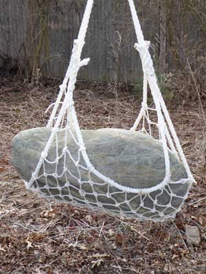 net with stone