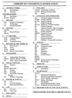 LOC categories