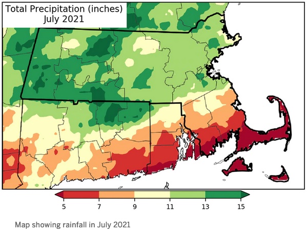 July rainfall