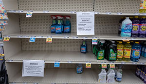 Empty soap racks