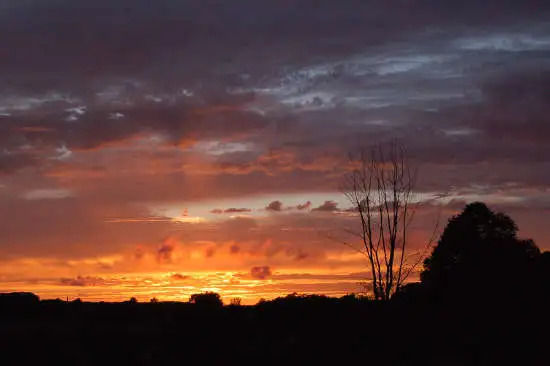 Sunset over Strawberry Hill, Ipswich